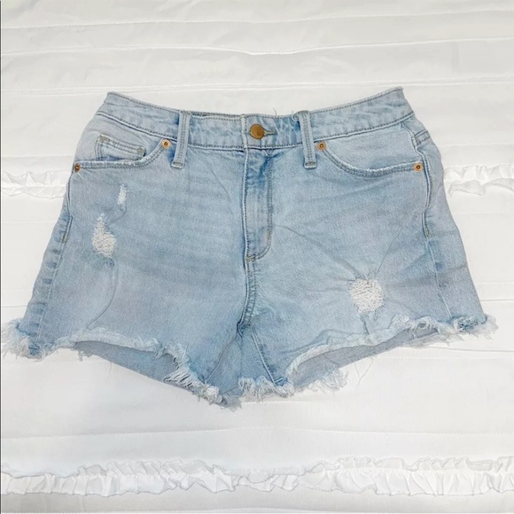 Universal Thread Cut Off Jean Shorts Size 2/26R Frayed Edge High Rise Shorts - Picture 1 of 4